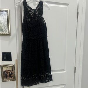 Elegant Black Lace Dress